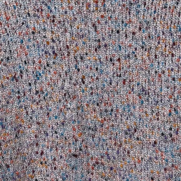 Habitat Size Large Space Dyed Speckled Button Up Single Pocket Cardigan Sweater - Picture 6 of 8